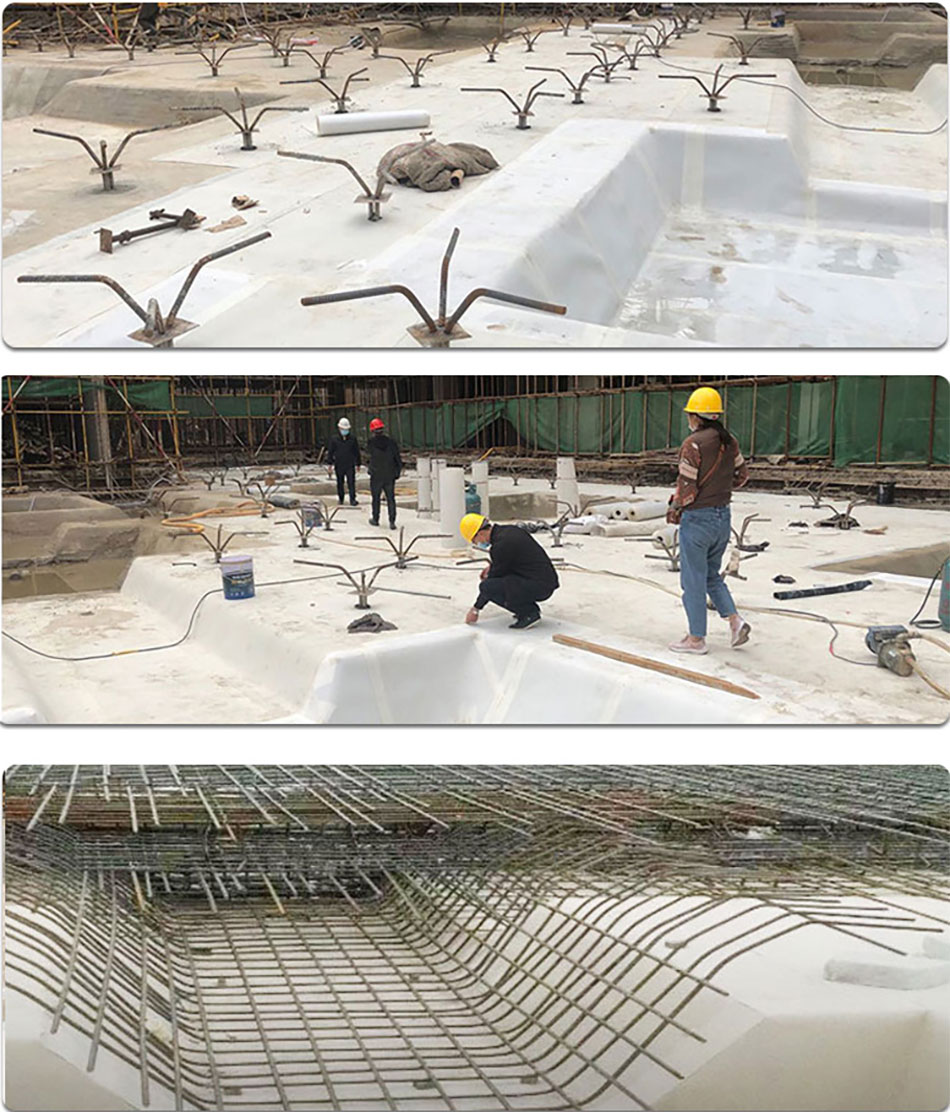 基础做非沥青基高分子自粘胶膜防水卷材