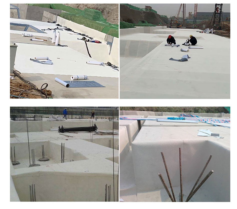 基础做非沥青基高分子自粘胶膜防水卷材